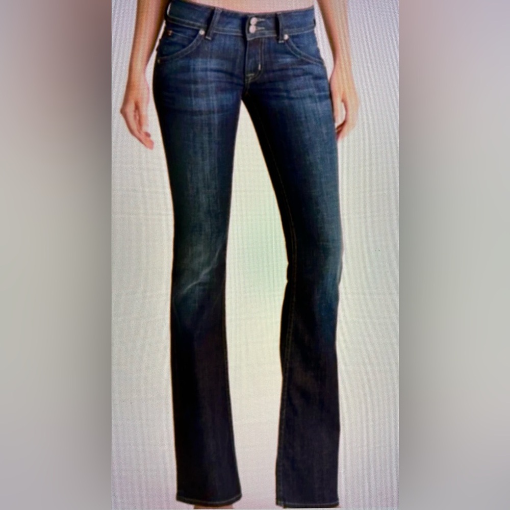 Hudson.Dark Blue Boot Cut Jeans. Size 27 Tall.